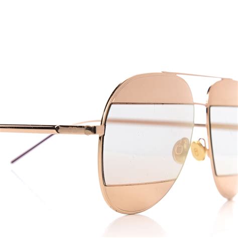 dior split 1 aviator sunglasses|christian dior aviator sunglasses gold.